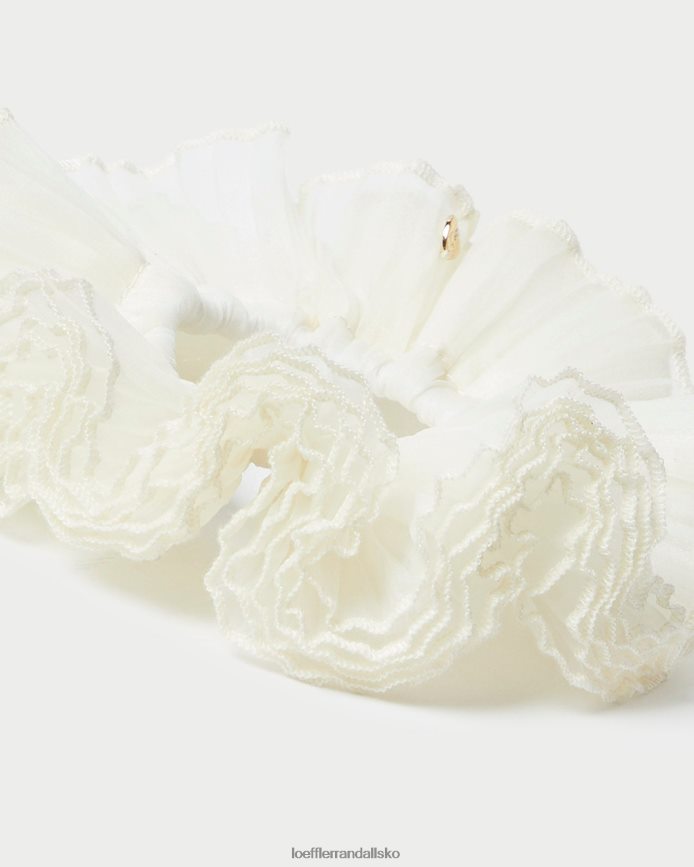 Kvinder Loeffler Randall emmy plisseret lag scrunchie perle tilbehør P64XZ4161