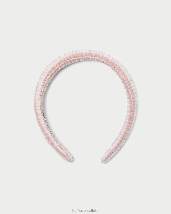 Kvinder Loeffler Randall marina puffy pandebånd blød pink gingham tilbehør P64XZ4163