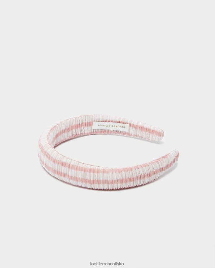Kvinder Loeffler Randall marina puffy pandebånd blød pink gingham tilbehør P64XZ4163