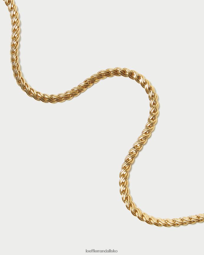 Kvinder Loeffler Randall allegra låse kæde halskæde guld tilbehør P64XZ4409