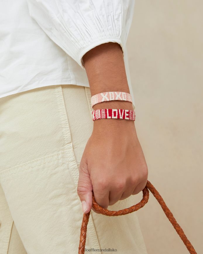 Kvinder Loeffler Randall elsker xoxo armbånd rød/pink tilbehør P64XZ4406