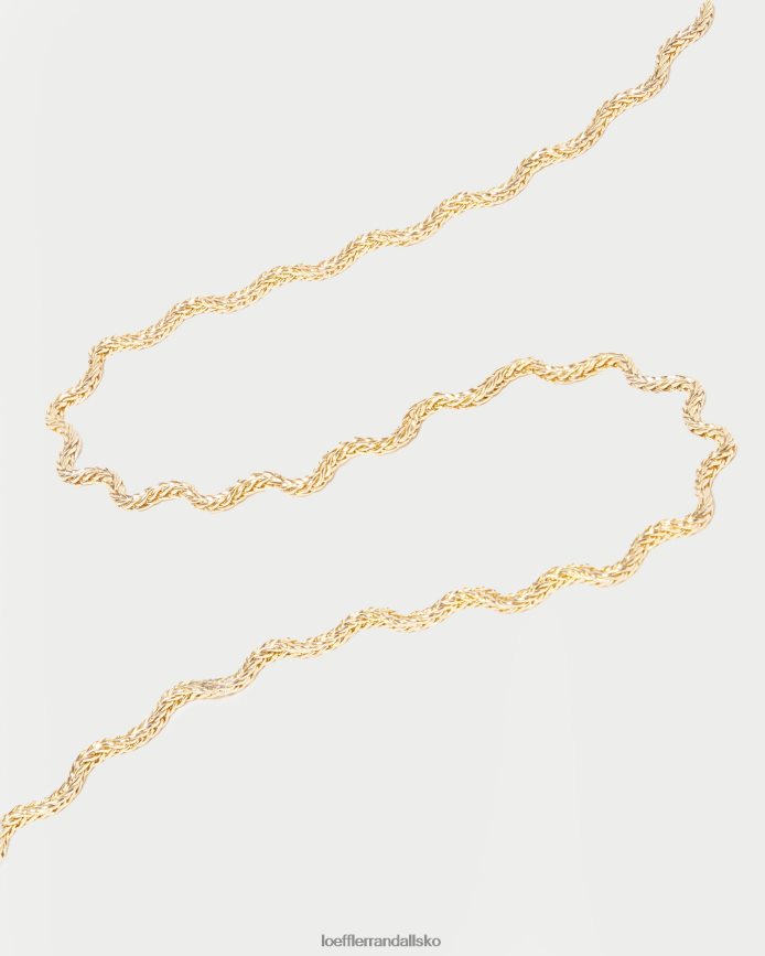 Kvinder Loeffler Randall fritzie bølge halskæde guld tilbehør P64XZ4403