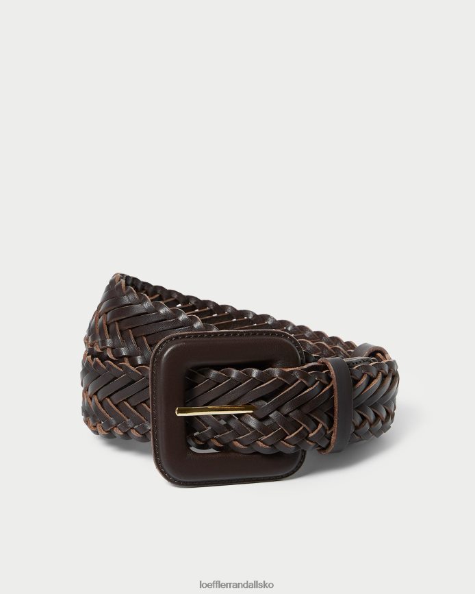 Kvinder Loeffler Randall oliver tyndt bælte chokolade tilbehør P64XZ4168