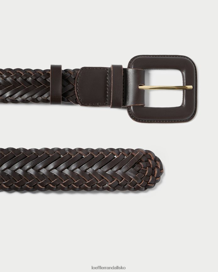 Kvinder Loeffler Randall oliver tyndt bælte chokolade tilbehør P64XZ4168