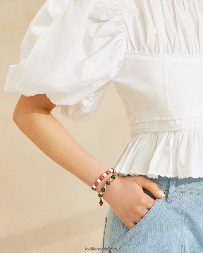 Kvinder Loeffler Randall zena armbåndsæt med perler lyserød multi tilbehør P64XZ4407
