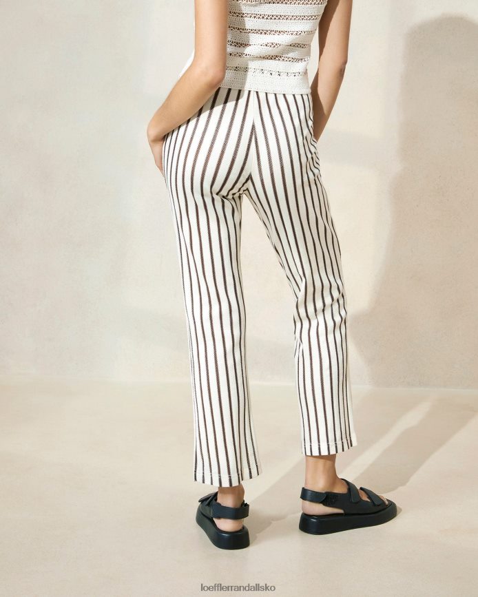 Kvinder Loeffler Randall alex d pant brun stribe tøj P64XZ4230