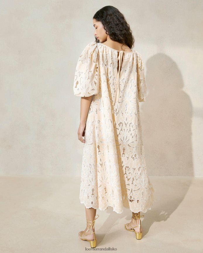 Kvinder Loeffler Randall mimi oversize kjole med pufærmer tan tøj P64XZ4176