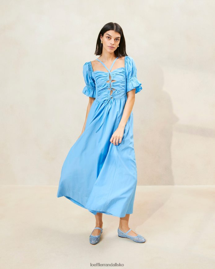 Kvinder Loeffler Randall yael samlet-overdel kjole kornblomst tøj P64XZ4193