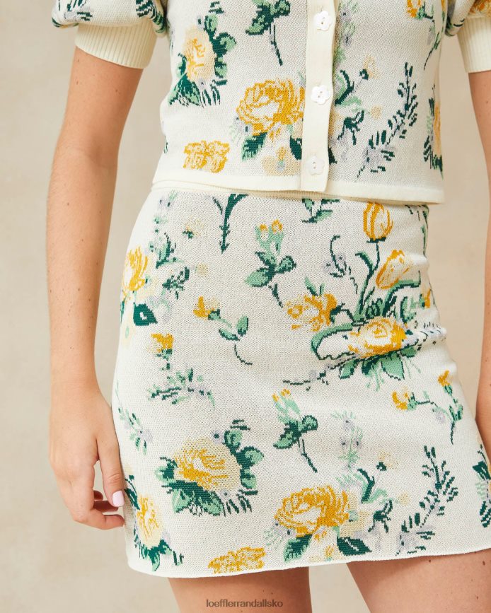 Kvinder Loeffler Randall connie jacquard mini nederdel nova blomstret tøj P64XZ4245