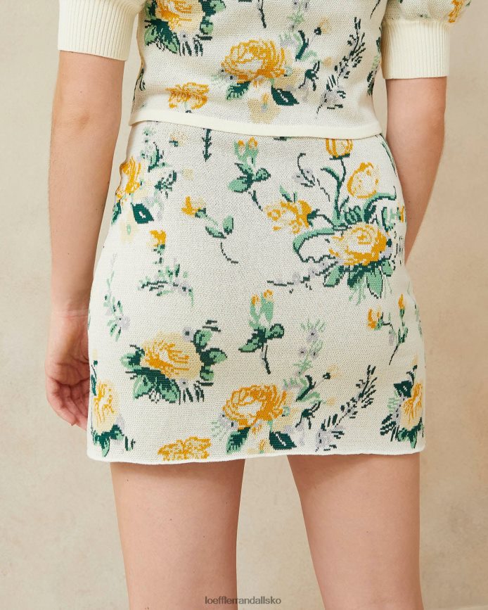 Kvinder Loeffler Randall connie jacquard mini nederdel nova blomstret tøj P64XZ4245
