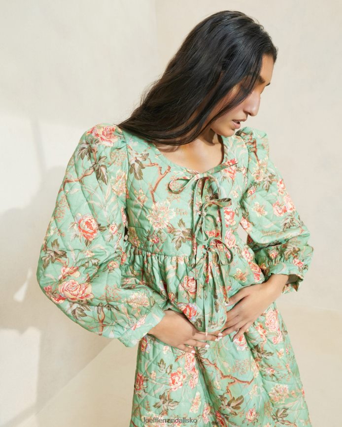 Kvinder Loeffler Randall donna bindejakke foran salvie botaniske blomster tøj P64XZ4254