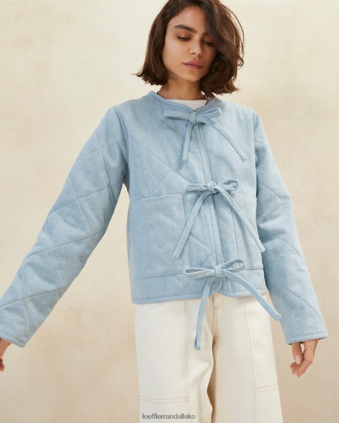 Kvinder Loeffler Randall emmett barn jakke let denim tøj P64XZ4258