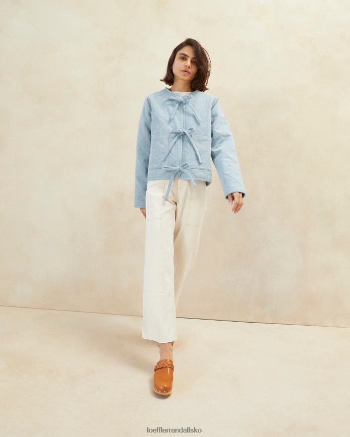 Kvinder Loeffler Randall emmett barn jakke let denim tøj P64XZ4258
