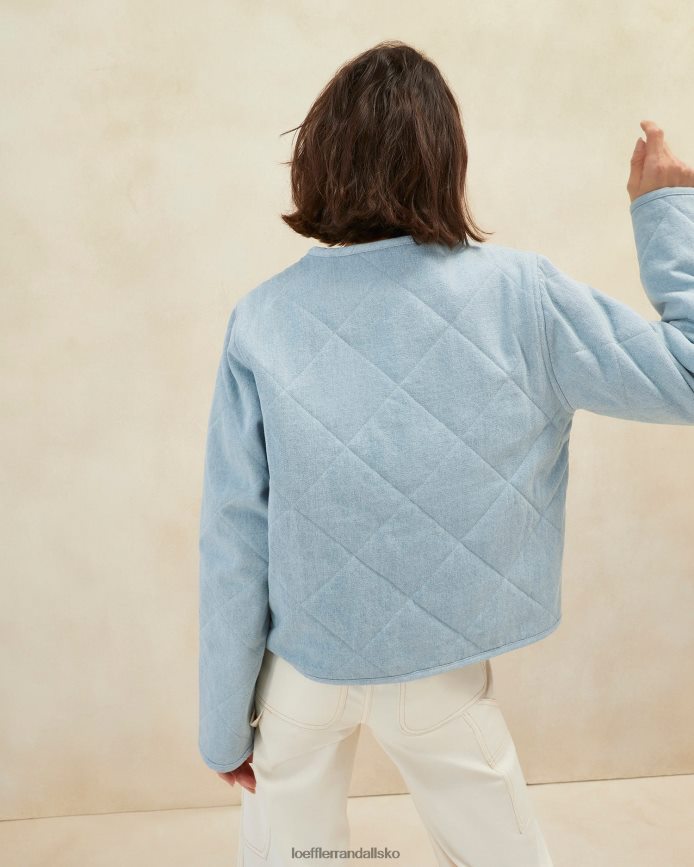 Kvinder Loeffler Randall emmett barn jakke let denim tøj P64XZ4258