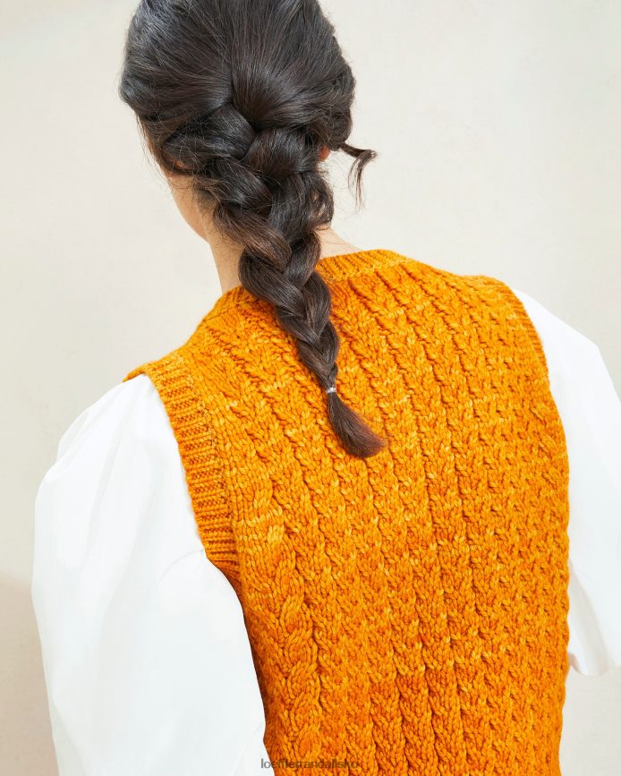 Kvinder Loeffler Randall rosie chunky sweater vest solnedgang tøj P64XZ4256
